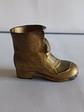 Vintage Small Brass Boot – Maker Unknown